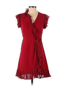 Jill Jill Stuart Red Flutter Ruffle Dress (view 1)