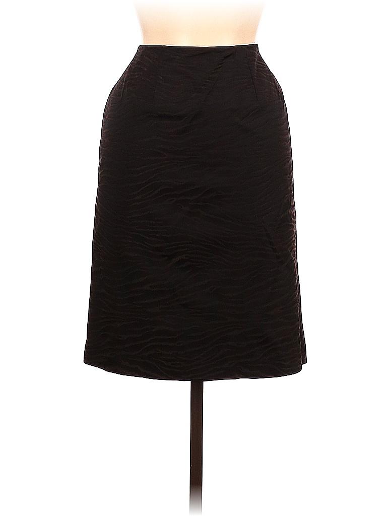 Doncaster Solid Black Brown Casual Skirt Size 8 - 92% off | thredUP