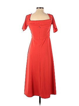 Tibi Vermillion Red Structured Crepe Dress (view 2)