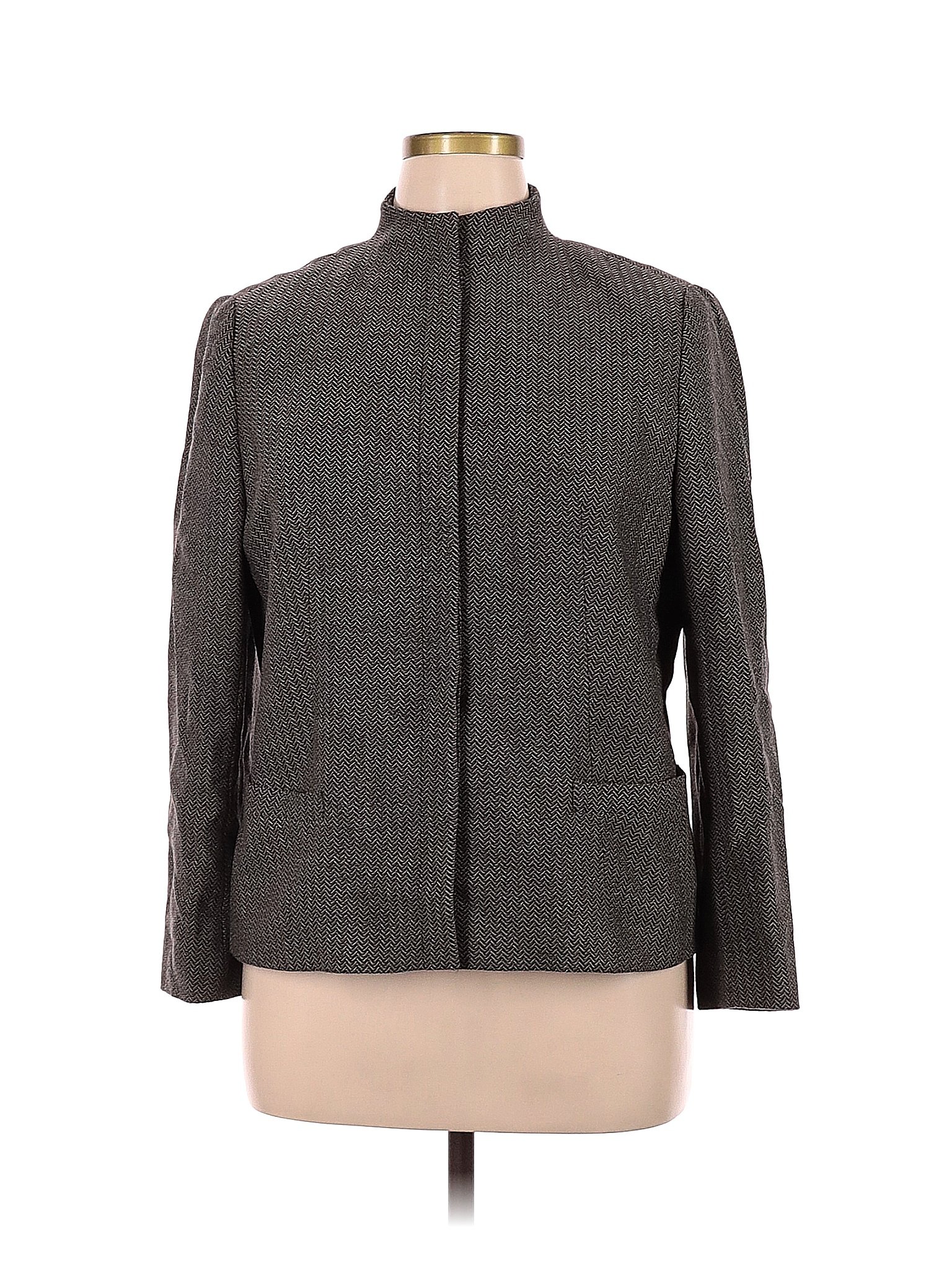 Armani Collezioni 100% Wool Gray Jacket Size 14 - 87% Off 