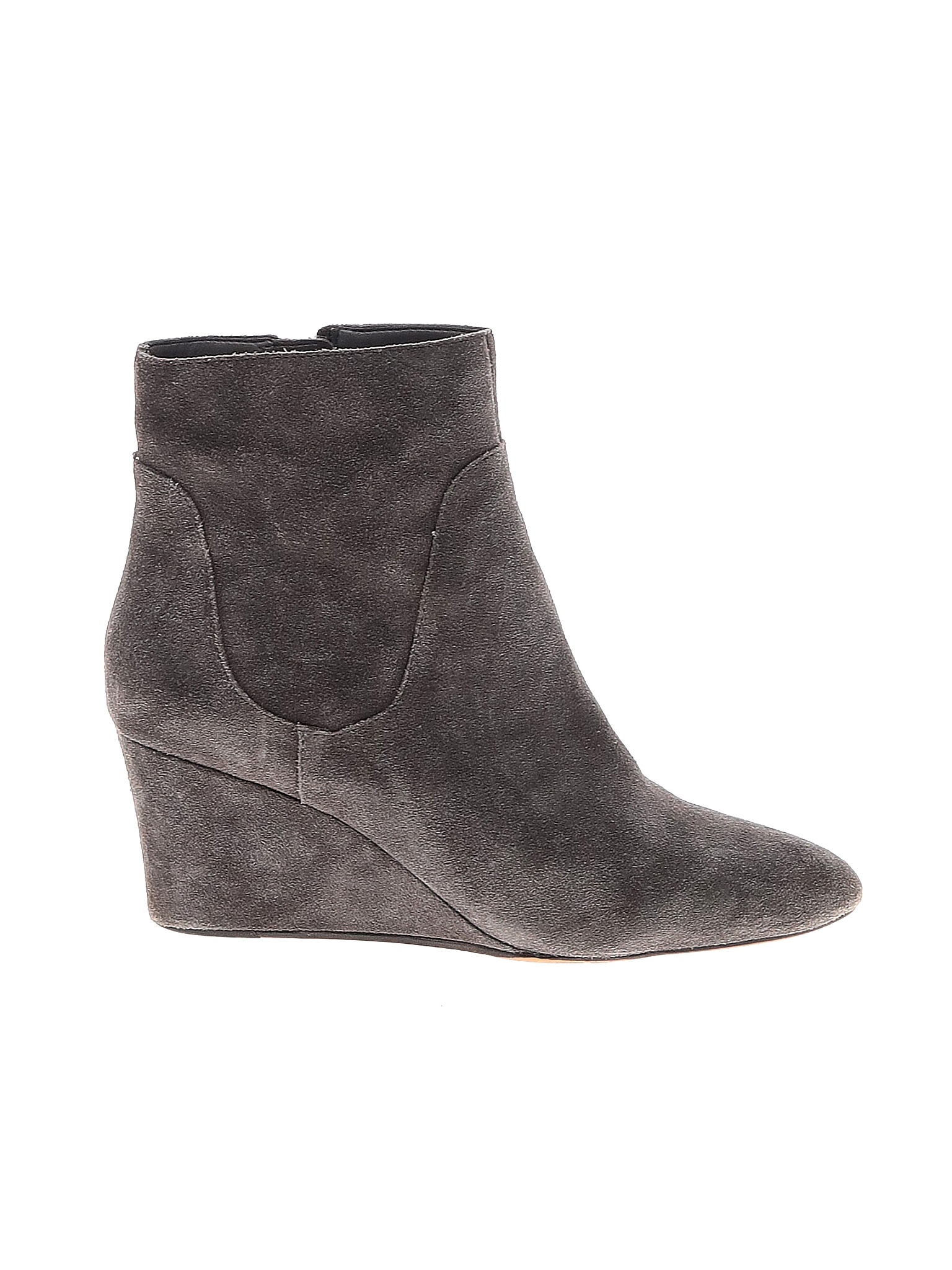 Enzo Angiolini 100 Leather Solid Gray Ankle Boots Size 8 67 off