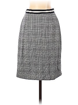 Slate & Willow Grey Plaid Wrap Skirt (view 2)