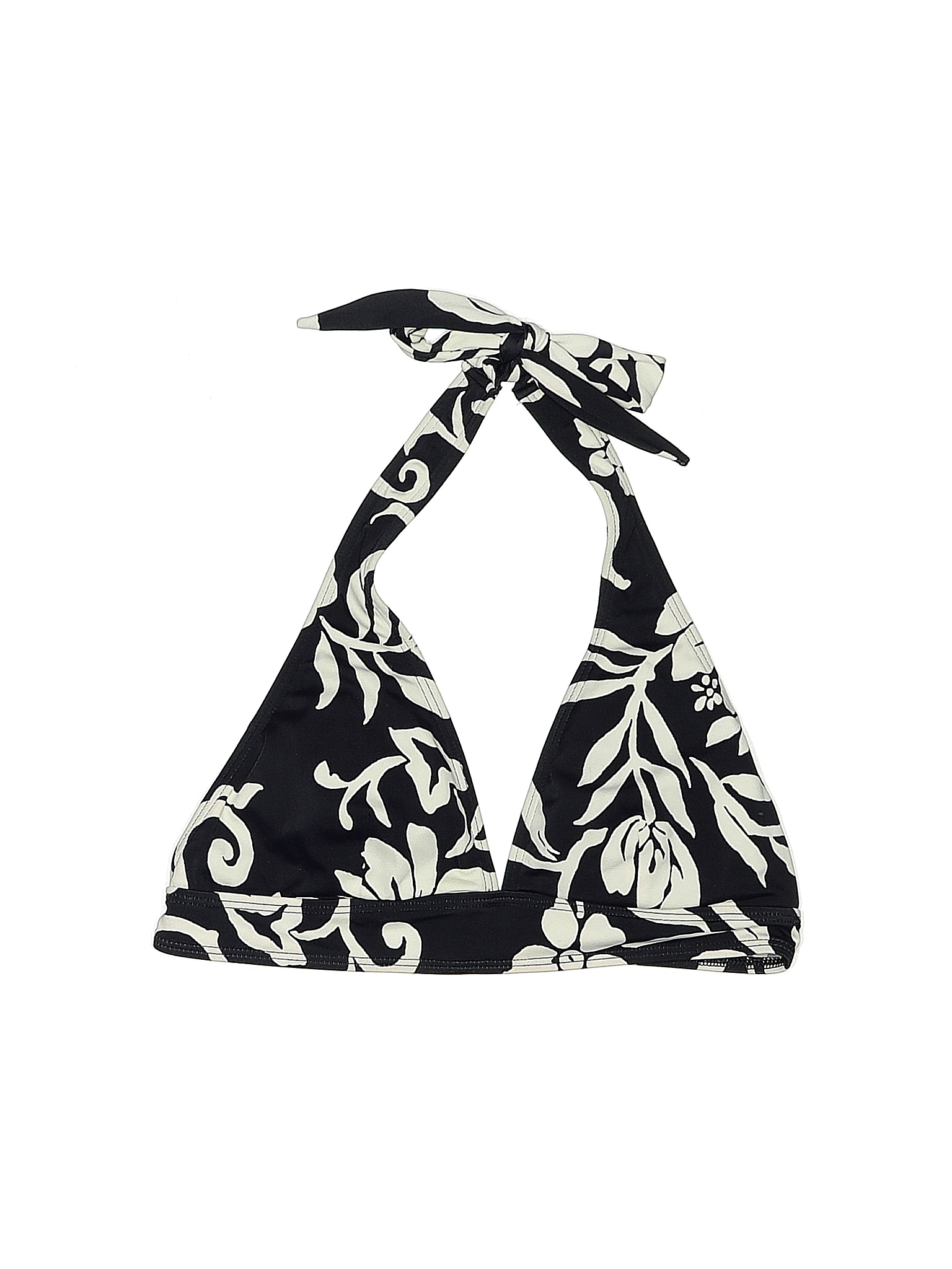 Newport News Floral Black Swimsuit Top Size XS 76 off thredUP