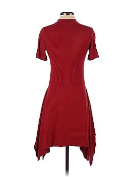 Susana Monaco Red Ribbed Dress (view 2)