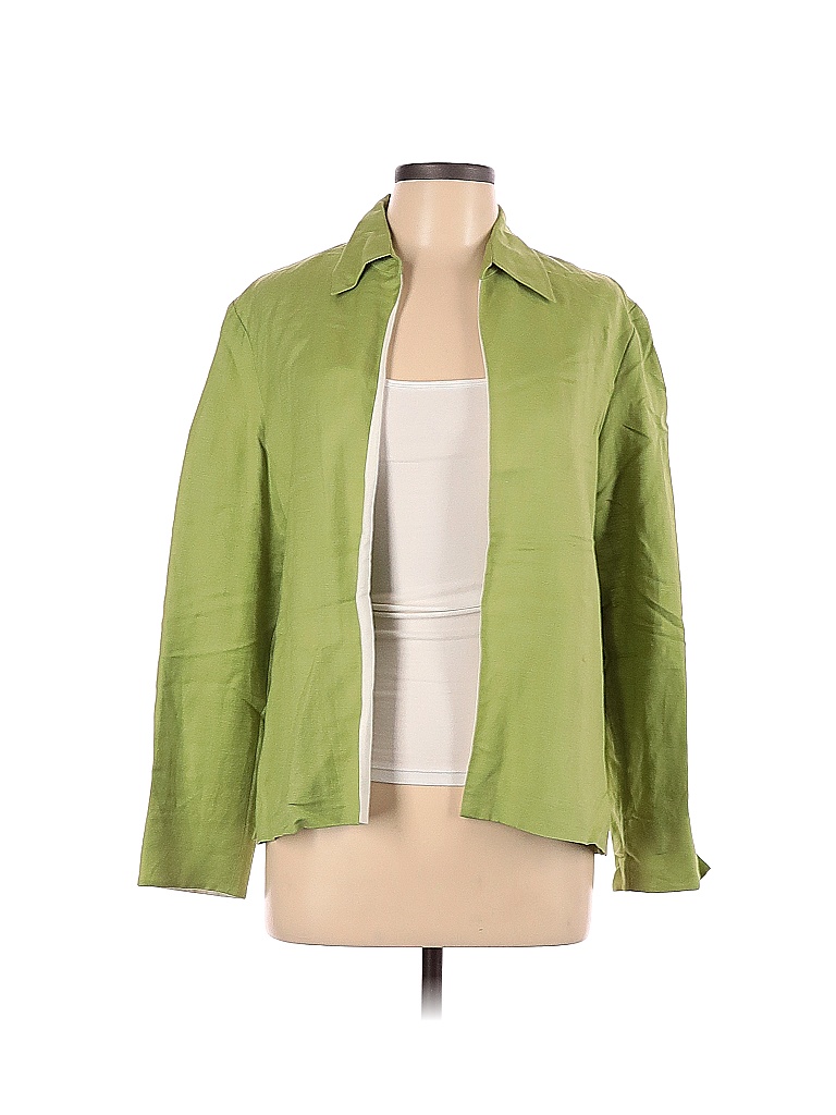 Jessica Howard Solid Colored Green Blazer Size 10 80 Off Thredup