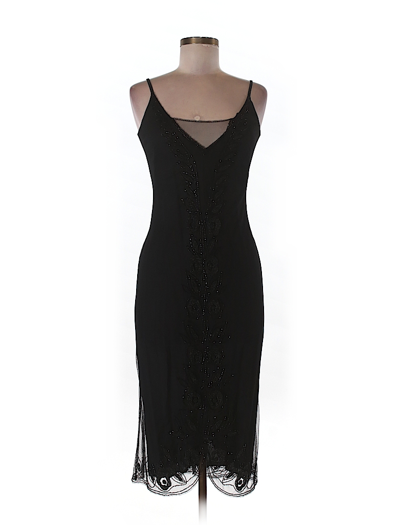 French Connection 100% Nylon Solid Black Cocktail Dress Size 6 - 79% ...