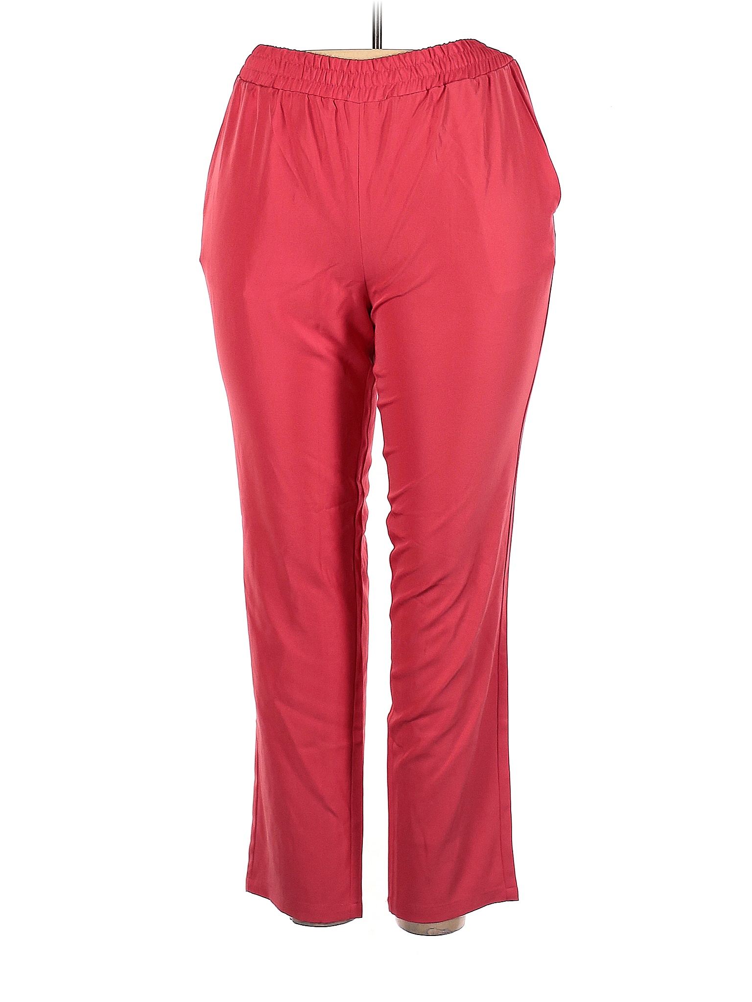 Woman Within Solid Red Pink Dress Pants Size 18 (Plus) 67 off thredUP