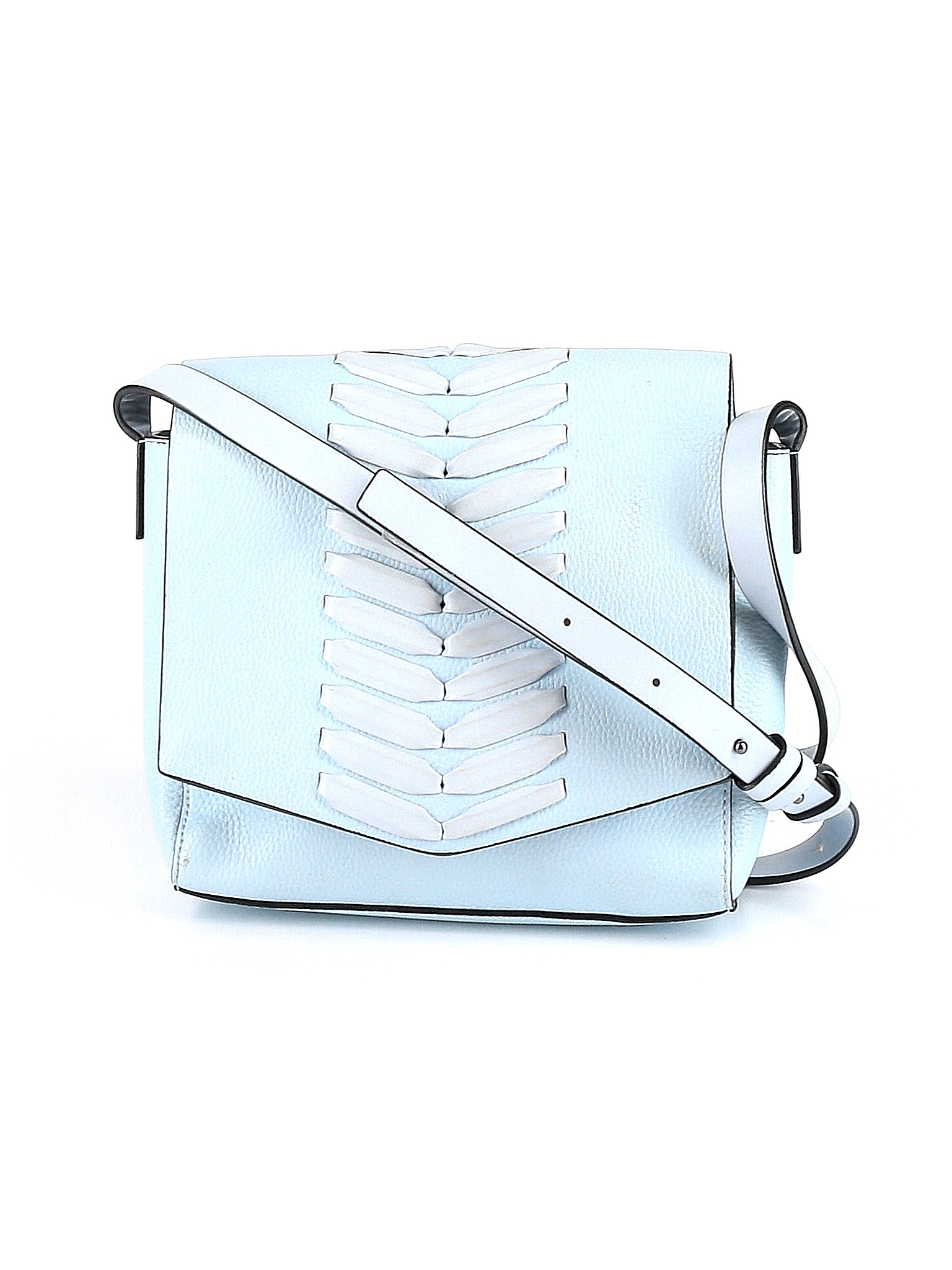 French Connection Solid Metallic Blue Crossbody Bag One Size 69 off thredUP