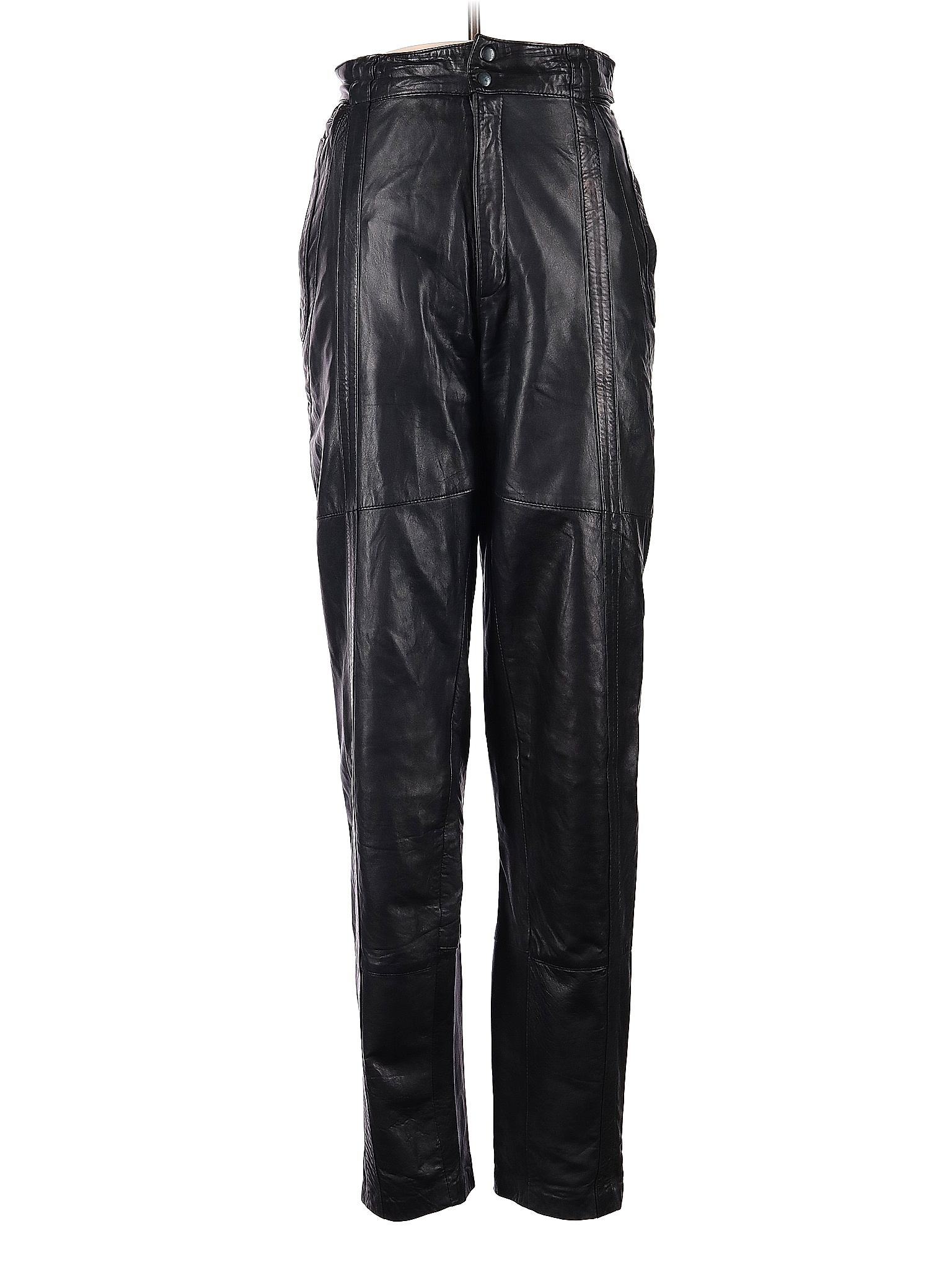 Michael Hoban for North Beach 100% Leather Black Leather Pants Size 12 ...