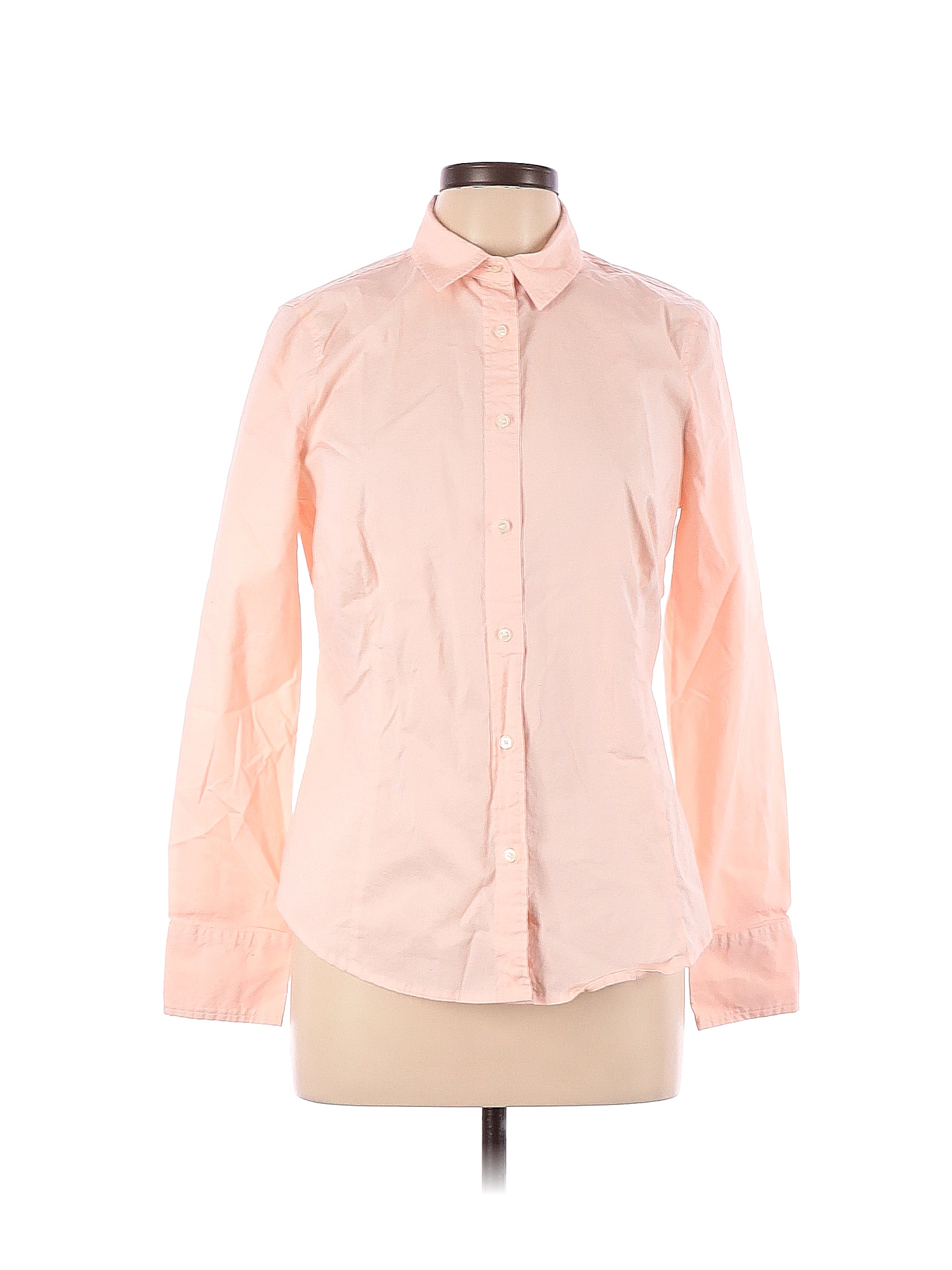 J.Crew 365 Solid Pink Long Sleeve Button-Down Shirt Size 10 - 72% off ...