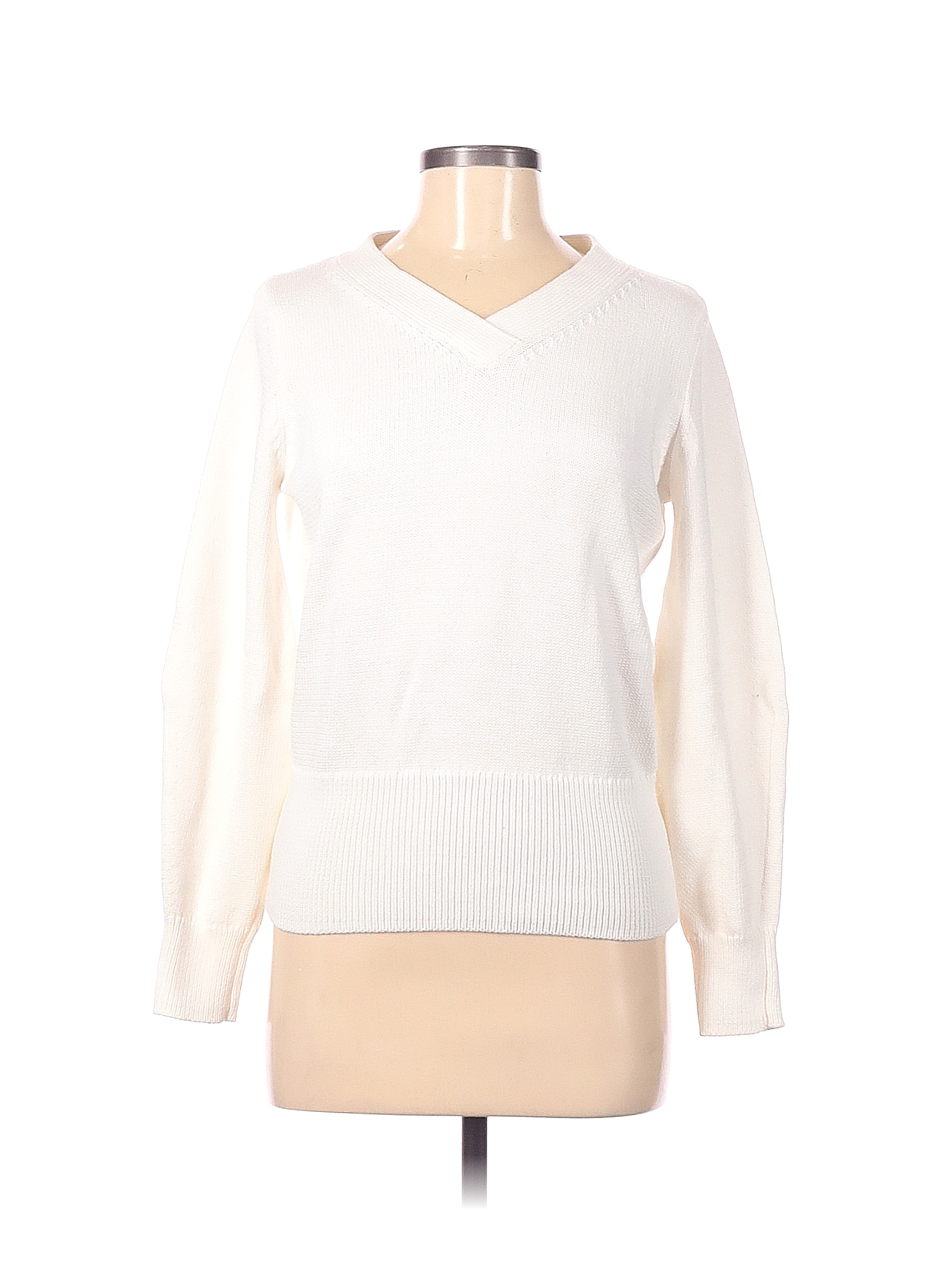 Catherine Malandrino Solid White Pullover Sweater Size M - 84% off ...