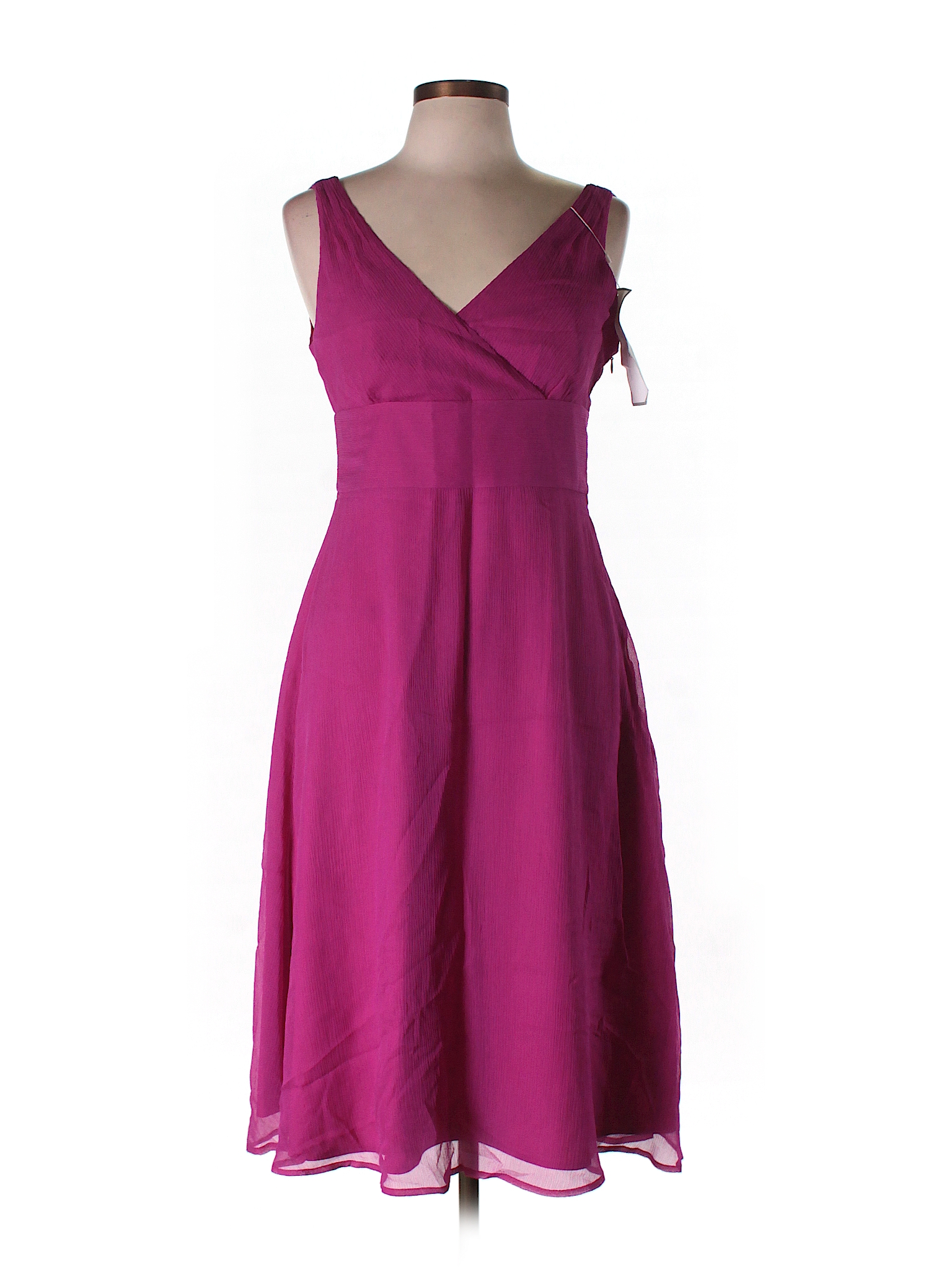 J. Crew 100% Silk Solid Purple Silk Dress Size 10 - 77% off | thredUP