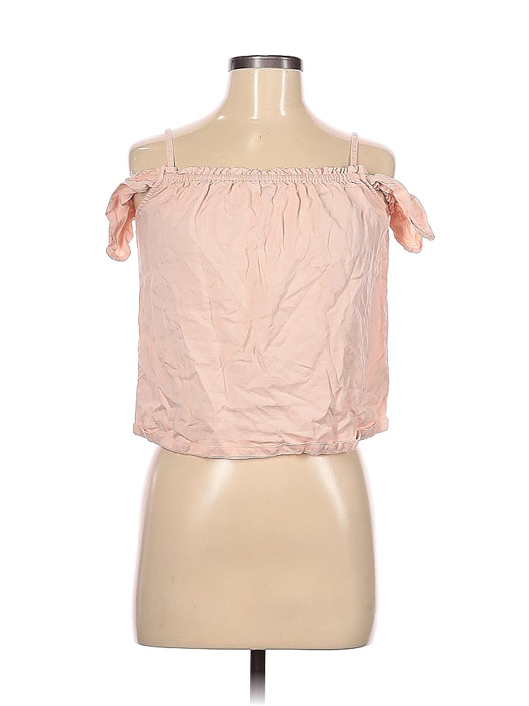 Pre-owned Love, Fire Short Sleeve Blouse In Pink