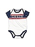 Guess 100% Cotton White Blue Short Sleeve Onesie Size 3-6 mo - photo 1