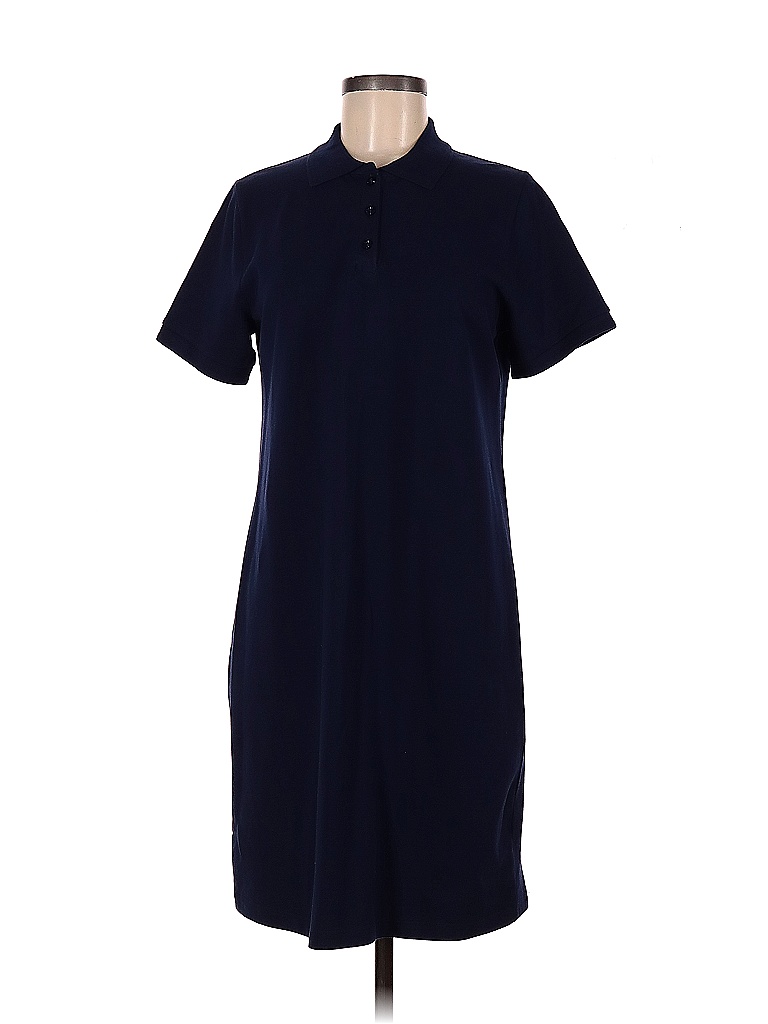 Appleseeds Solid Navy Blue Casual Dress Size M - 71% off | thredUP