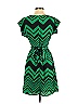 Outback Red 100% Polyester Chevron-herringbone Chevron Argyle Graphic Green Blue Casual Dress Size 2 - photo 2