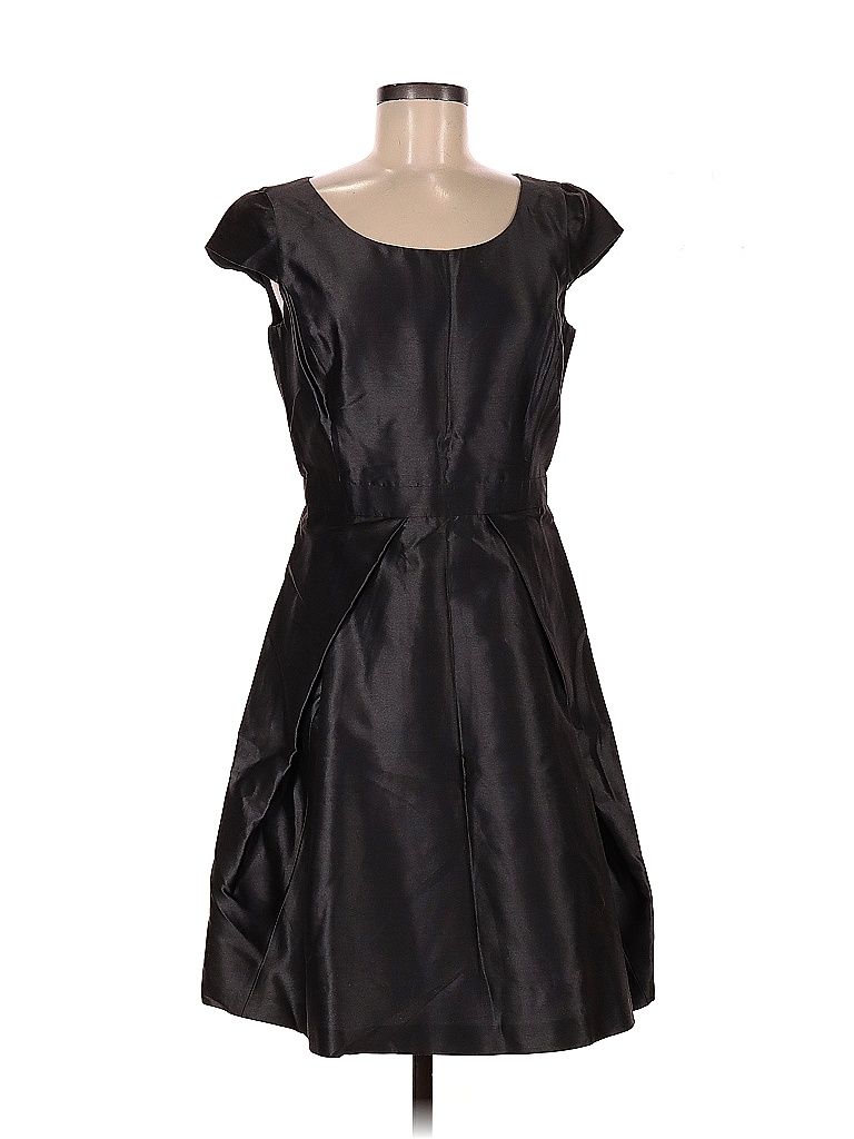 Armani Collezioni 100% Polyester Solid Black Gray Cocktail Dress Size 8 - photo 1