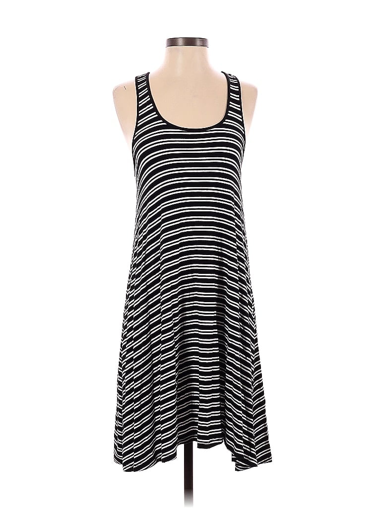Swing Stripes Black Casual Dress Size XS - photo 1