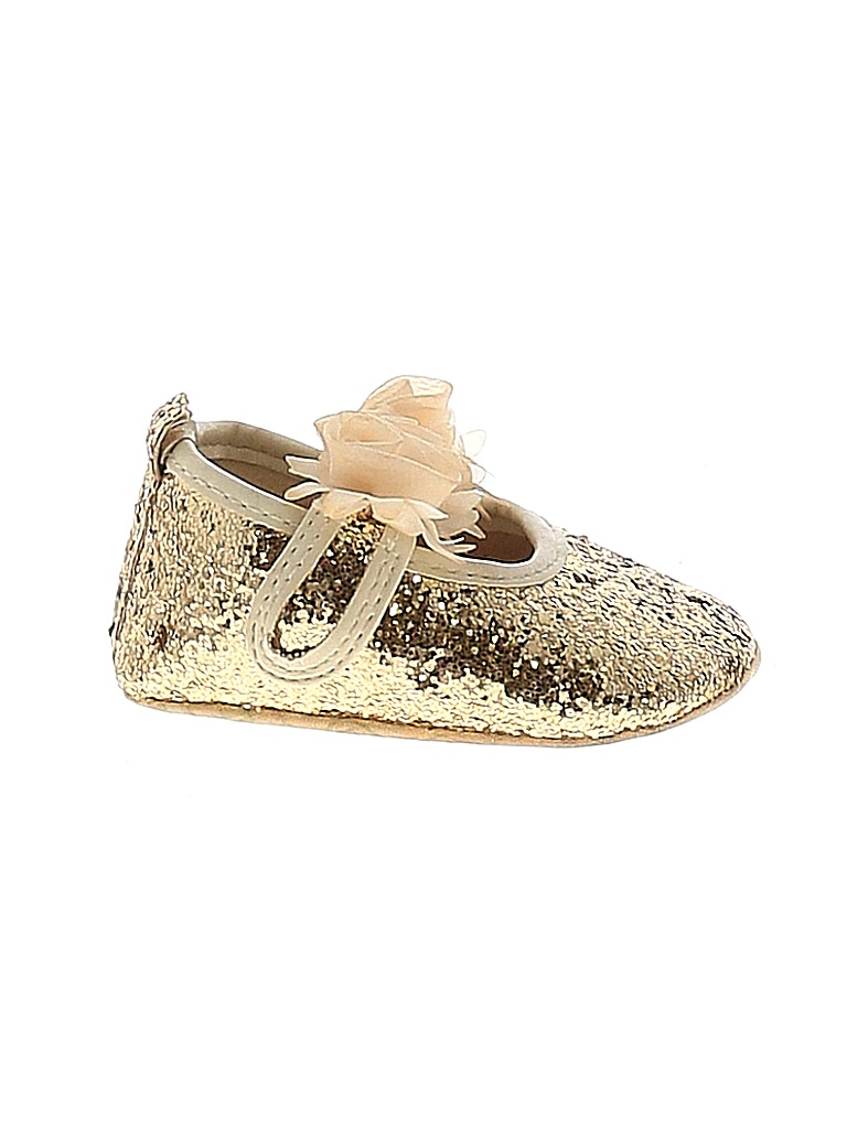 Pre-owned Assorted Brands Kids' Booties In Gold