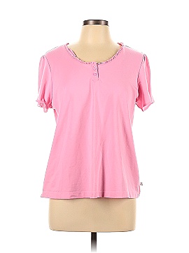 Karen Neuburger Collection Short Sleeve Henley (view 1)