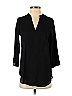 Decree 100% Polyester Black Long Sleeve Blouse Size S - photo 1