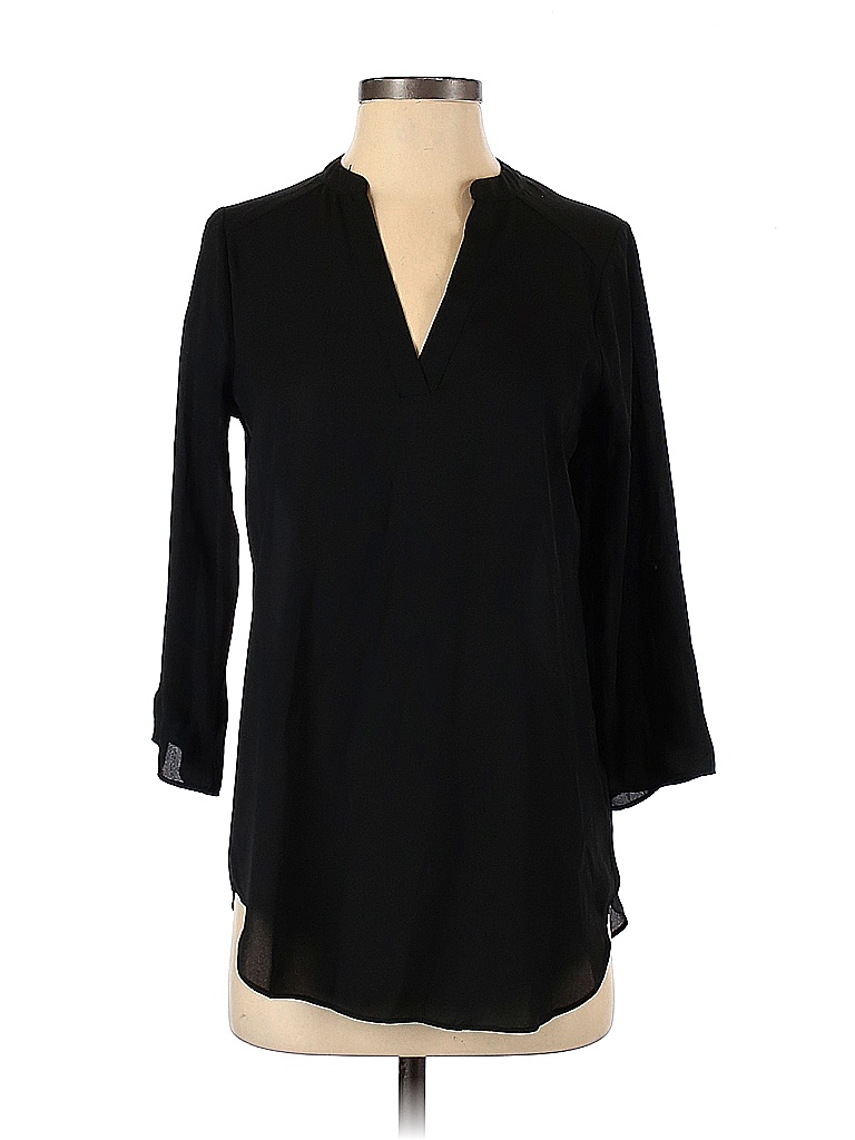 Decree 100% Polyester Black Long Sleeve Blouse Size S - photo 1