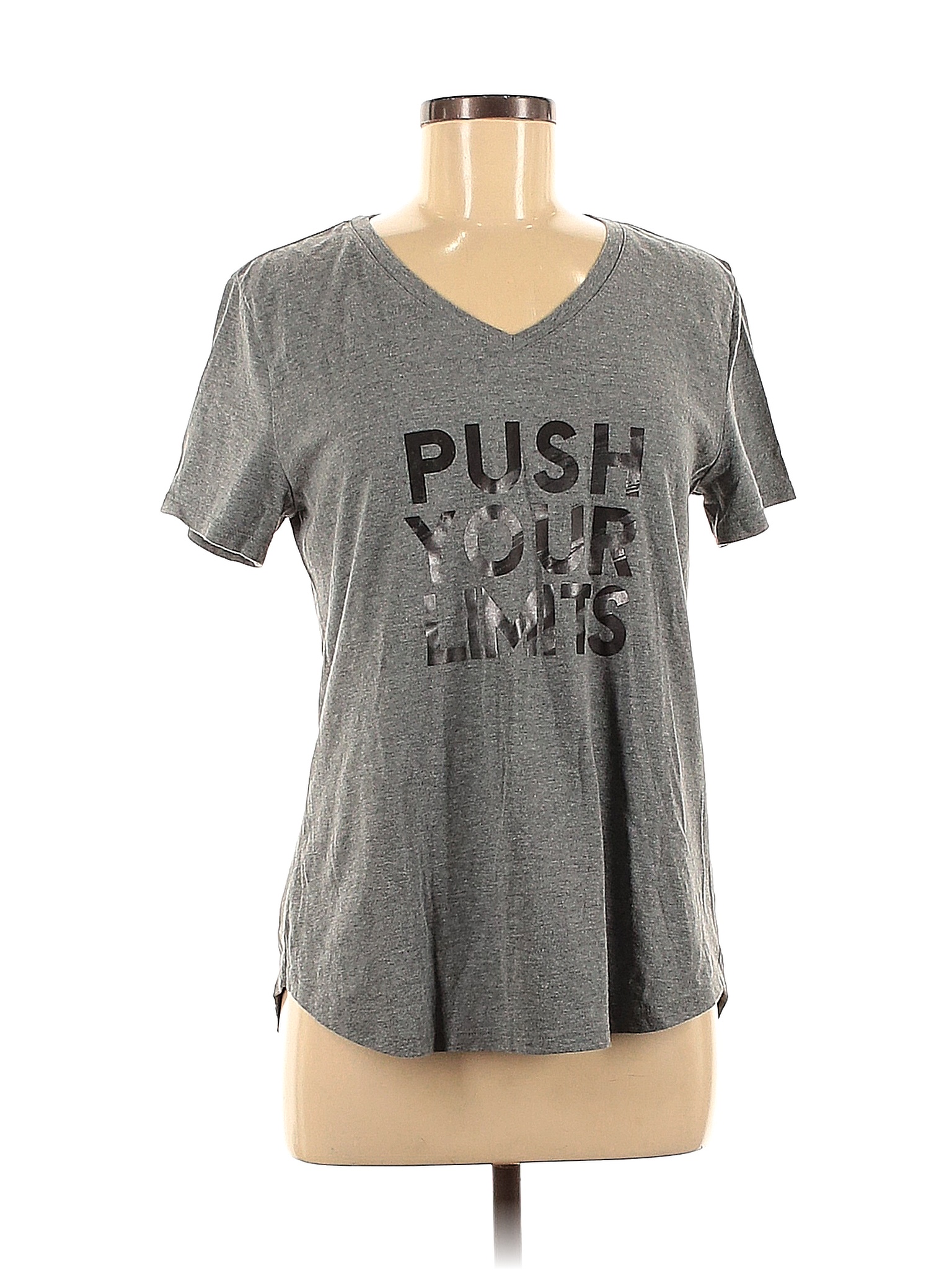 Tek Gear Graphic Gray Active TShirt Size M 75 off thredUP