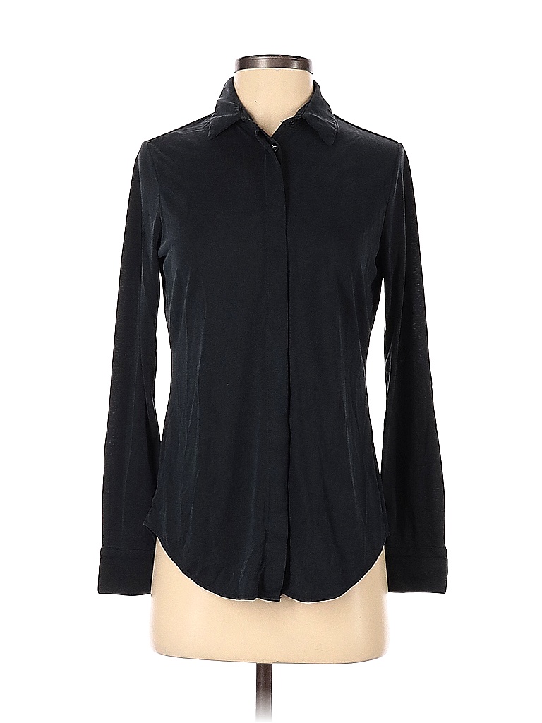 Banana Republic Solid Black Long Sleeve Blouse Size XS - 85% off | thredUP