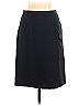 Iris & Ink Solid Black Blue Casual Skirt Size 10 - photo 2