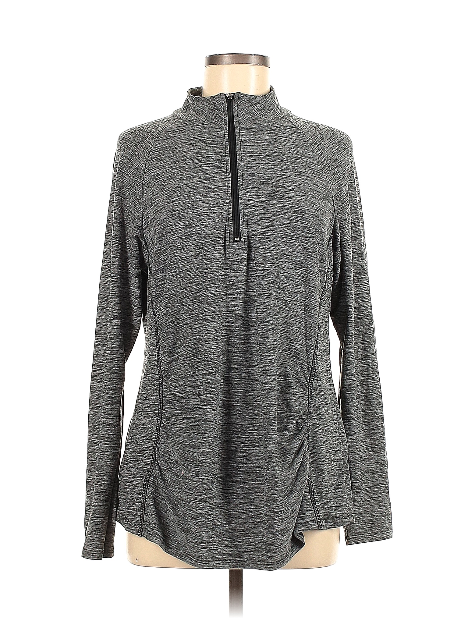 Pink Blush 100 Polyester Gray Track Jacket Size L 65 off thredUP