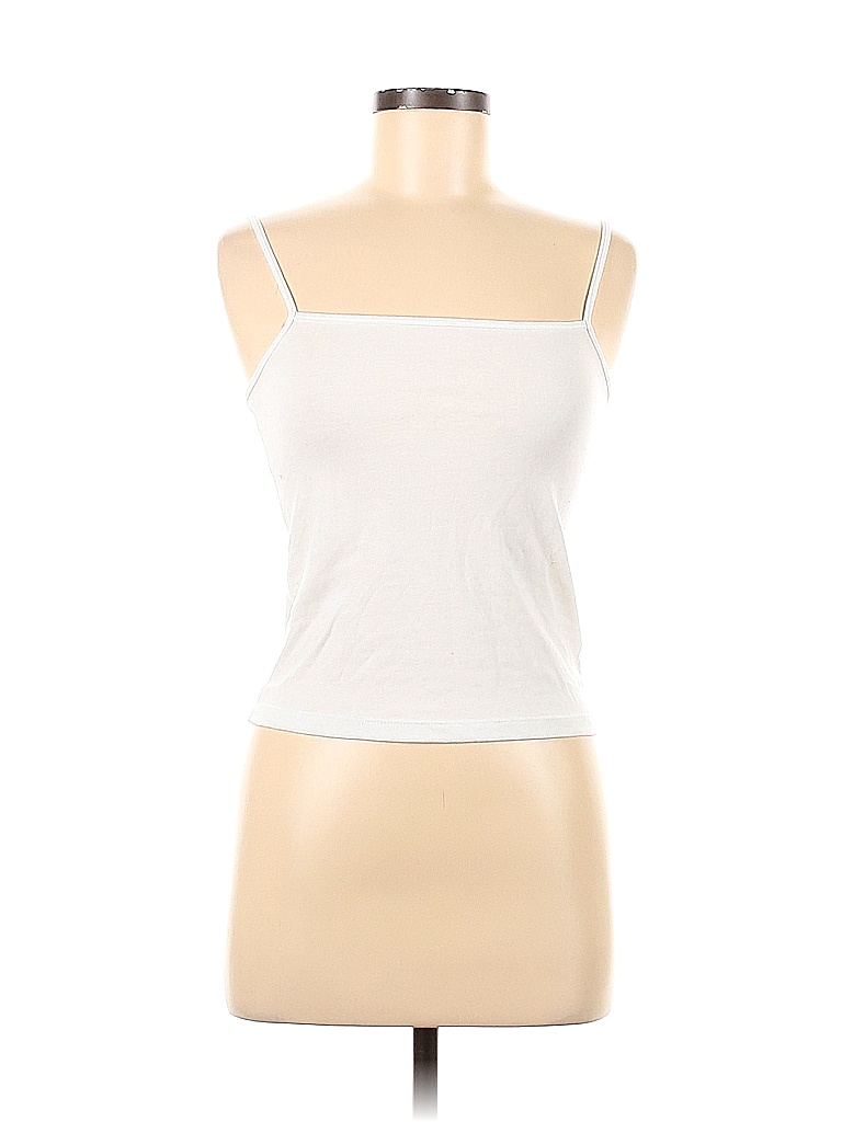 Wild Fable Solid White Tank Top Size M - 43% off