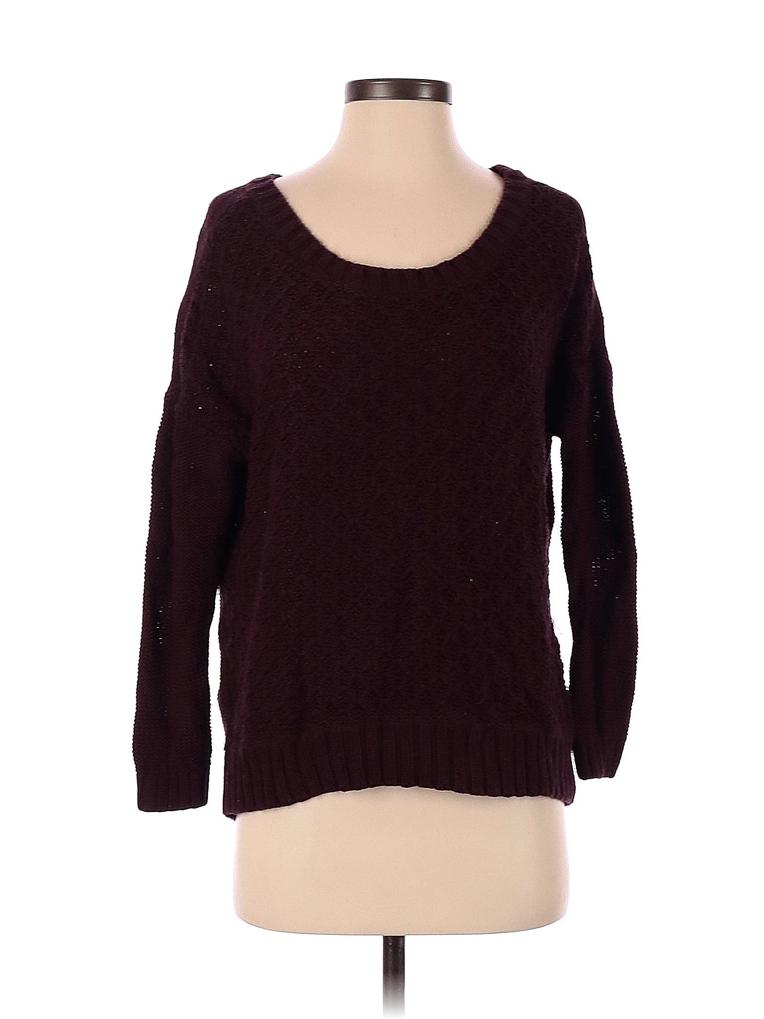American Eagle Outfitters 100 Cotton Solid Color Block Maroon Burgundy