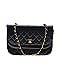 Chanel Vintage Round Double Flap Quilted Leather Crossbody Bag