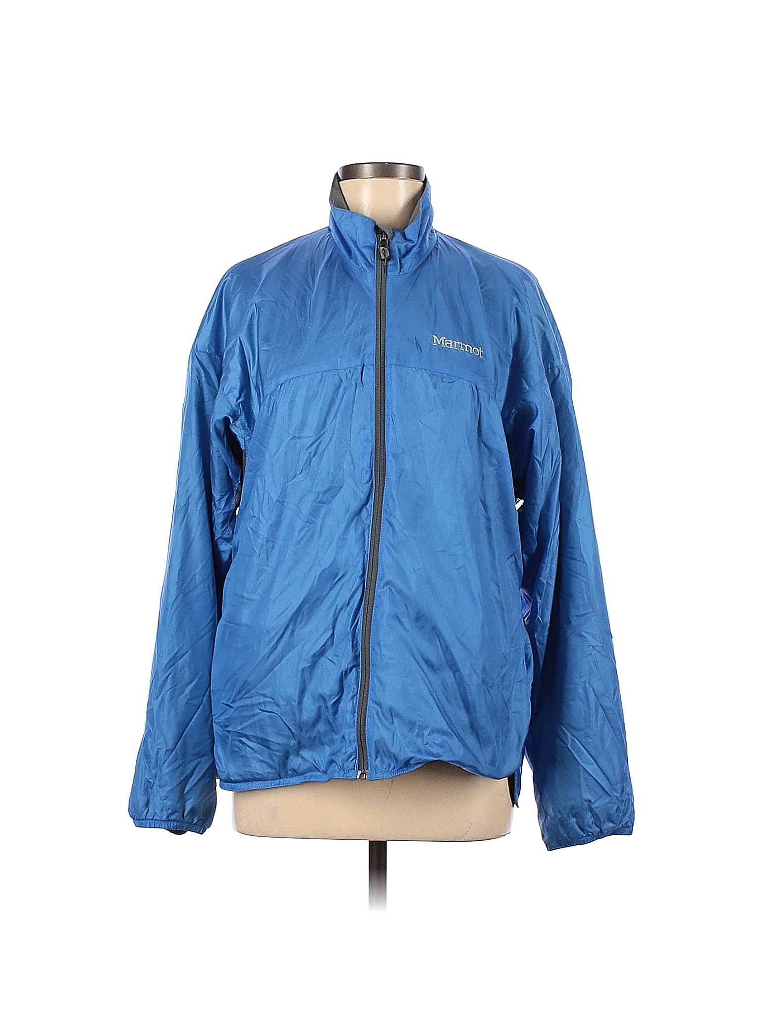 Marmot 100 Polymide Solid Blue Jacket Size L 74 off thredUP