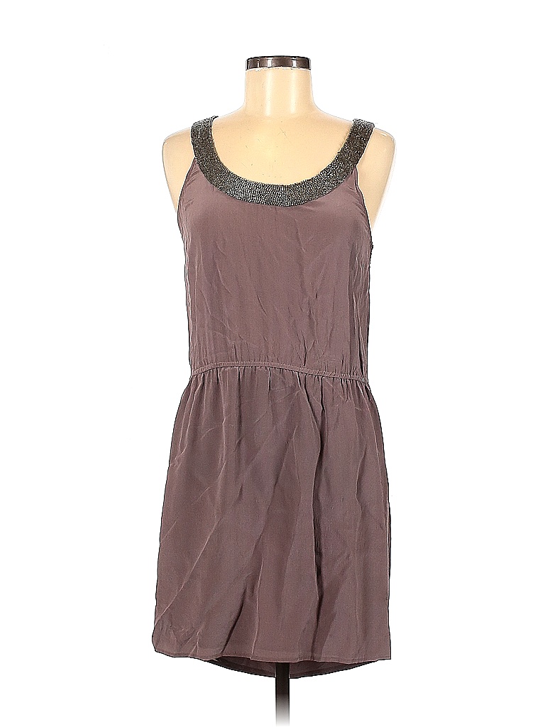 Rory Beca 100% Silk Solid Tan Cocktail Dress Size M - 83% off | thredUP