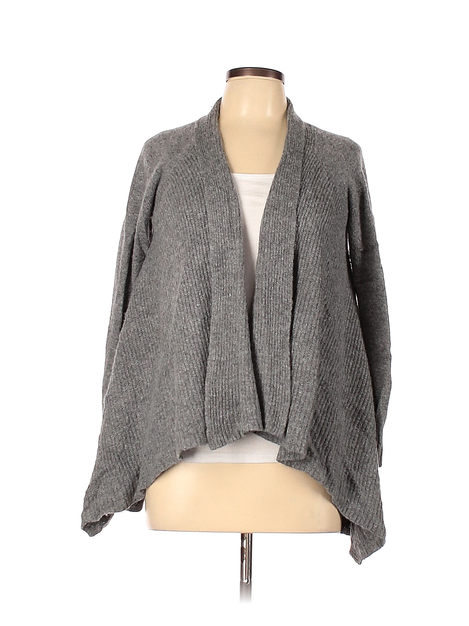 Jcpenney Solid Gray Cardigan Size L - 62% off | thredUP