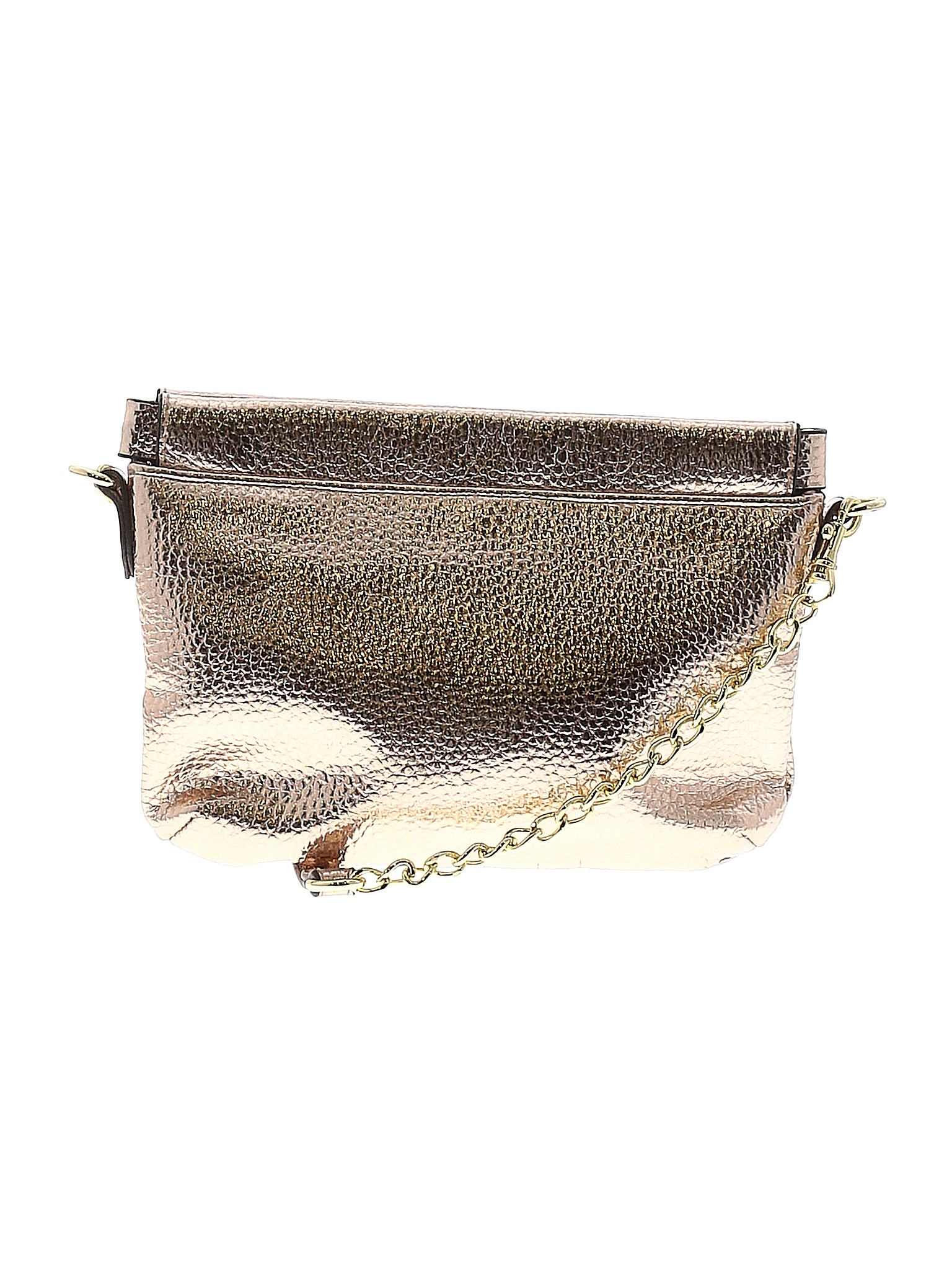 A New Day Solid Metallic Gold Crossbody Bag One Size 52 off thredUP