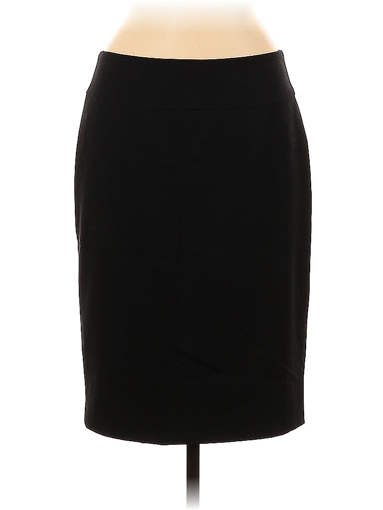 Vince Camuto Solid Black Casual Skirt Size 6 - photo 1