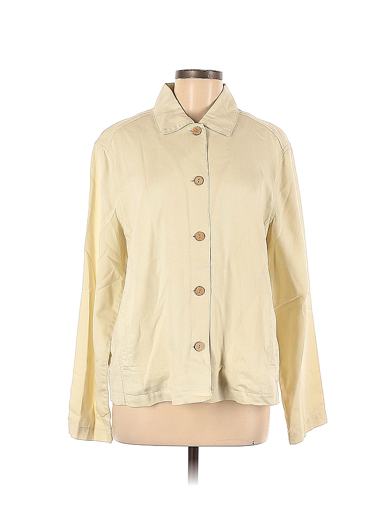 Tommy Bahama Solid Colored Ivory Jacket Size L - 80% off | ThredUp
