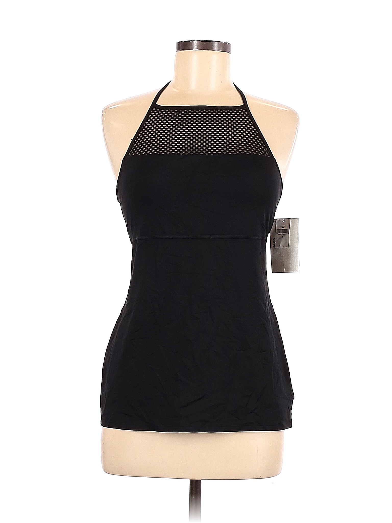 Gap Fit Solid Black Active Tank Size M - 62% off | thredUP