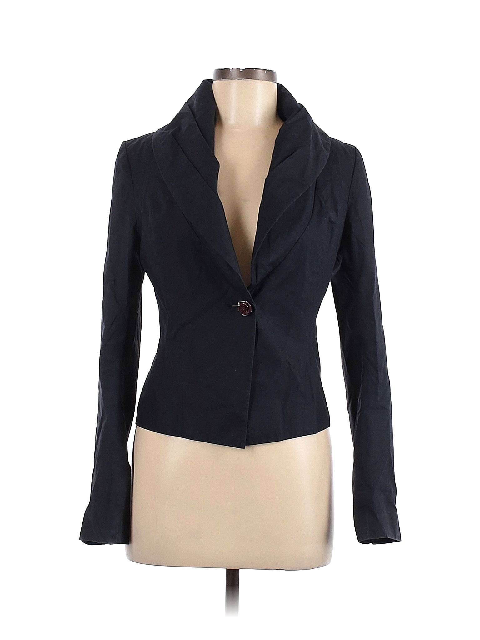 Obzee kang jin young Solid Black Blue Blazer Size Med (66) - 89% off ...