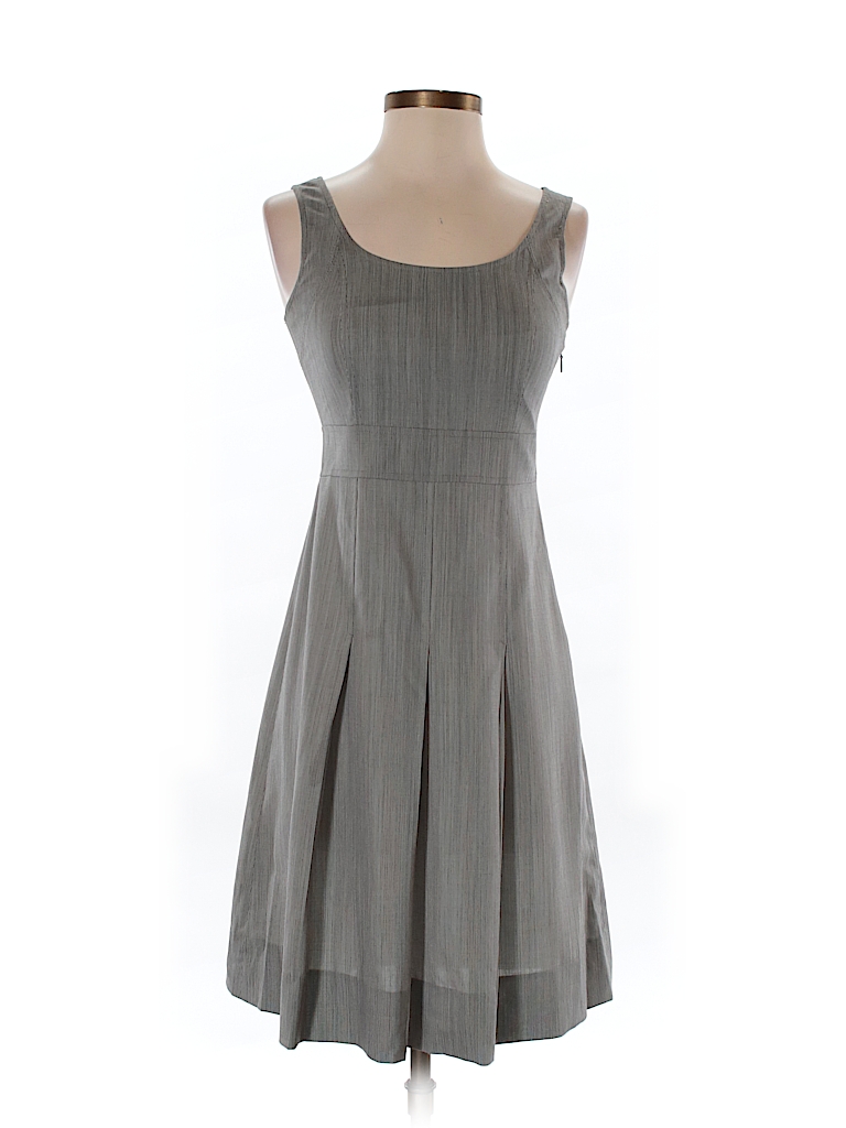 Theory Solid Gray Wool Dress Size 4 - 80% off | thredUP