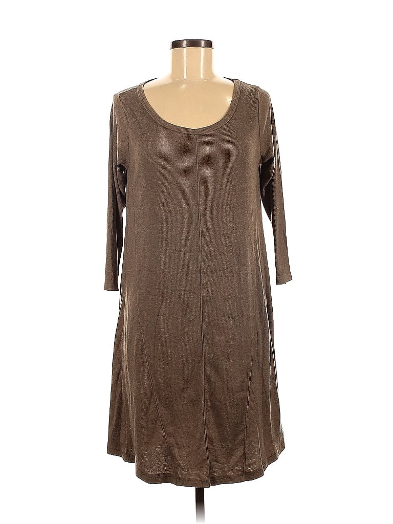 Thyme and Honey Brown Tan Casual Dress Size M - photo 1
