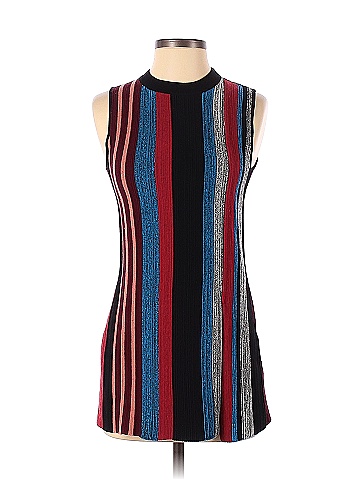 Proenza Schouler Stripes Multi Color Black Marled Ottoman Stripe