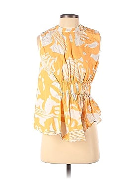 Genny Tropic Orange Rouched Top (view 1)