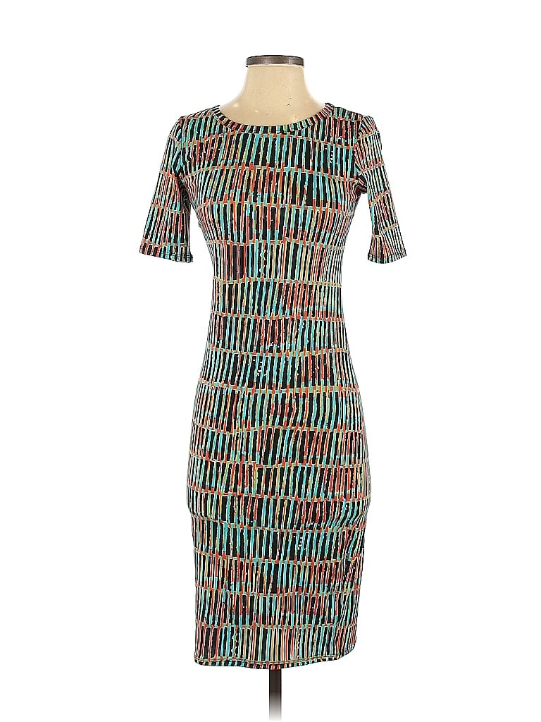 Pre-owned Lularoe Cocktail Dress In Blue