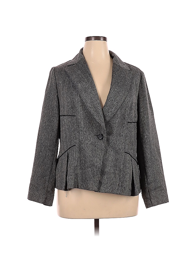 Ashley Stewart Gray Blazer Size 16 (Plus) - 72% off | thredUP