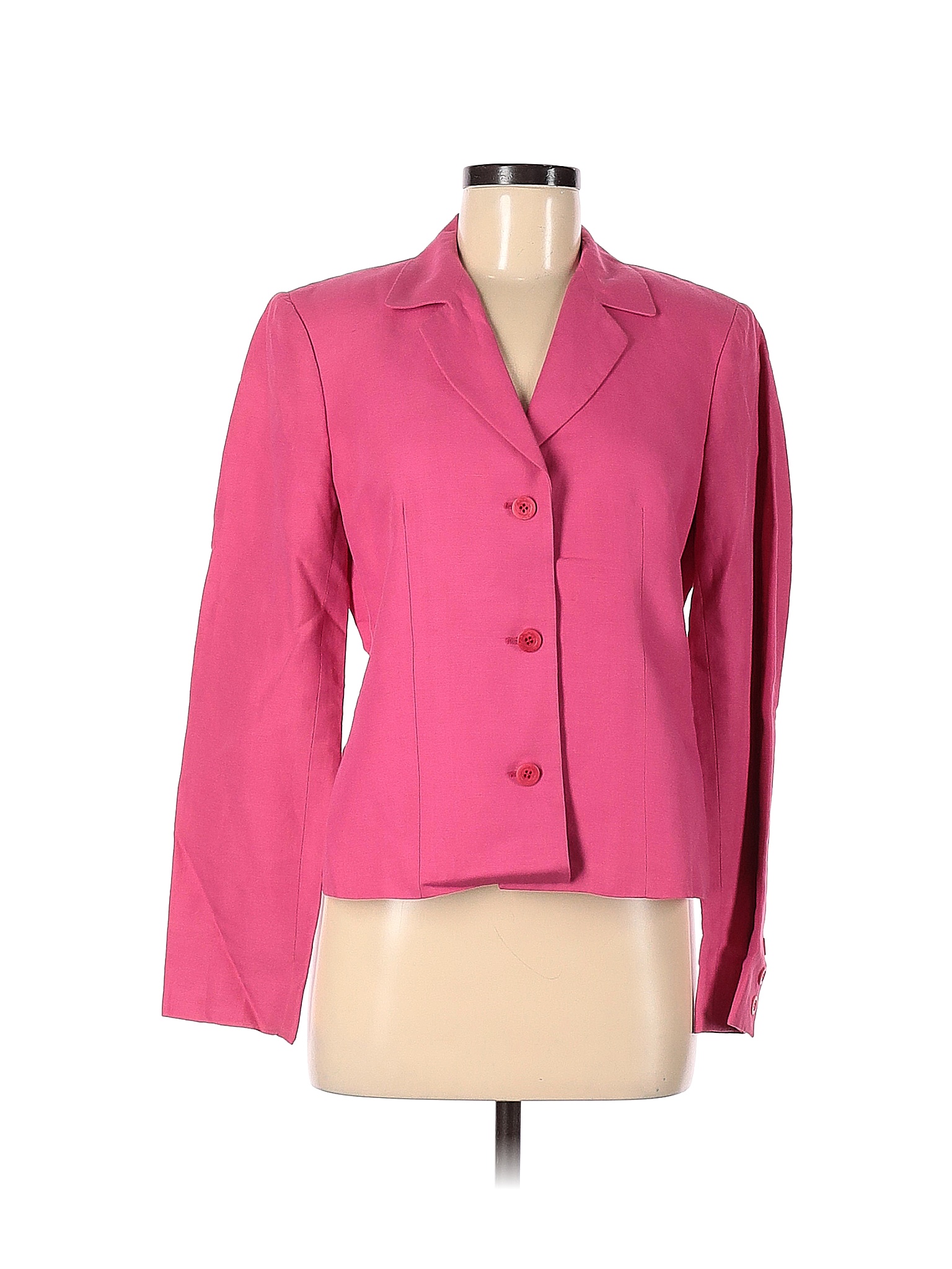Casual Corner Solid Colored Pink Blazer Size 10 78 off thredUP