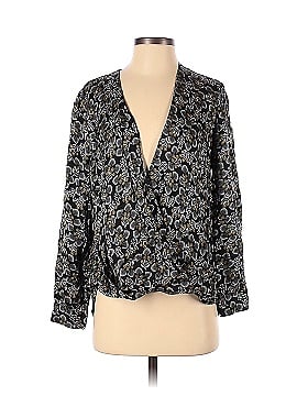 Slate & Willow Faux Wrap Floral Blouse (view 1)