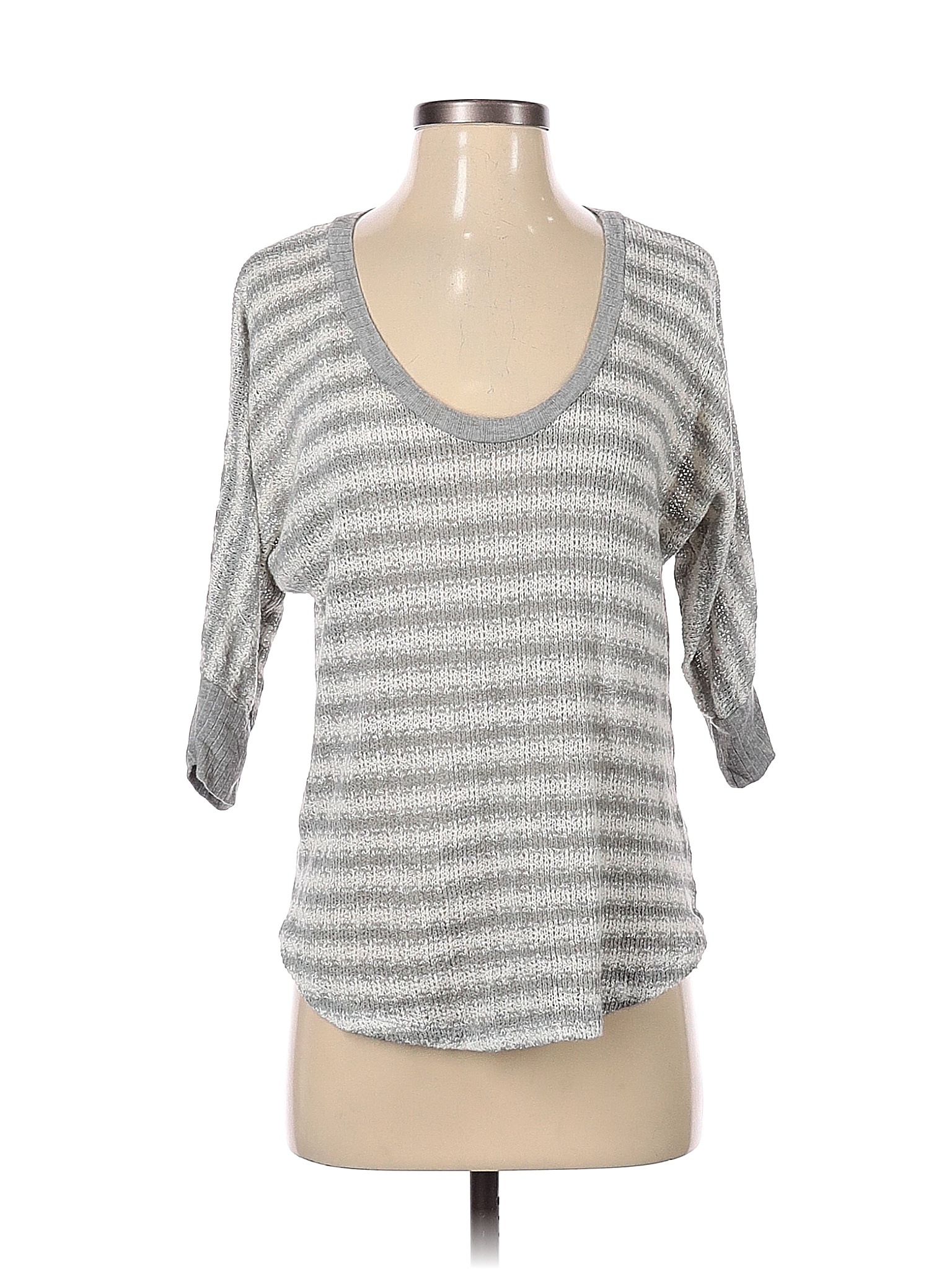 Splendid Stripes Gray Pullover Sweater Size XS - 90% off | thredUP